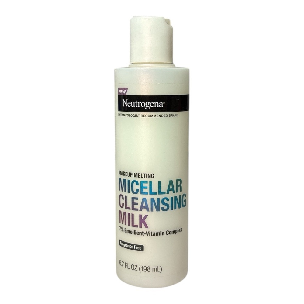 NEW Neutrogena Makeup Melting Micellar Cleansing Milk Fragrance Free 6.7 fl oz